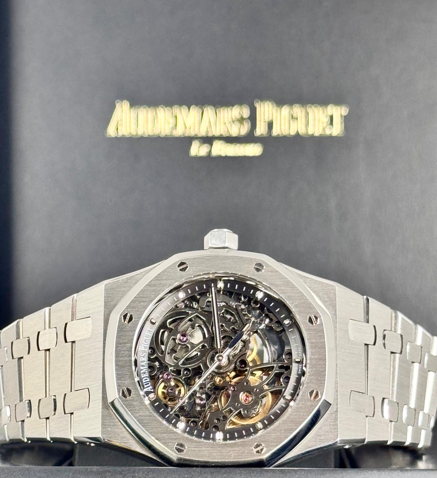 Royal Oak Selfwinding Skelett 39 mm Komplettset wie neu, nach Service bei AP