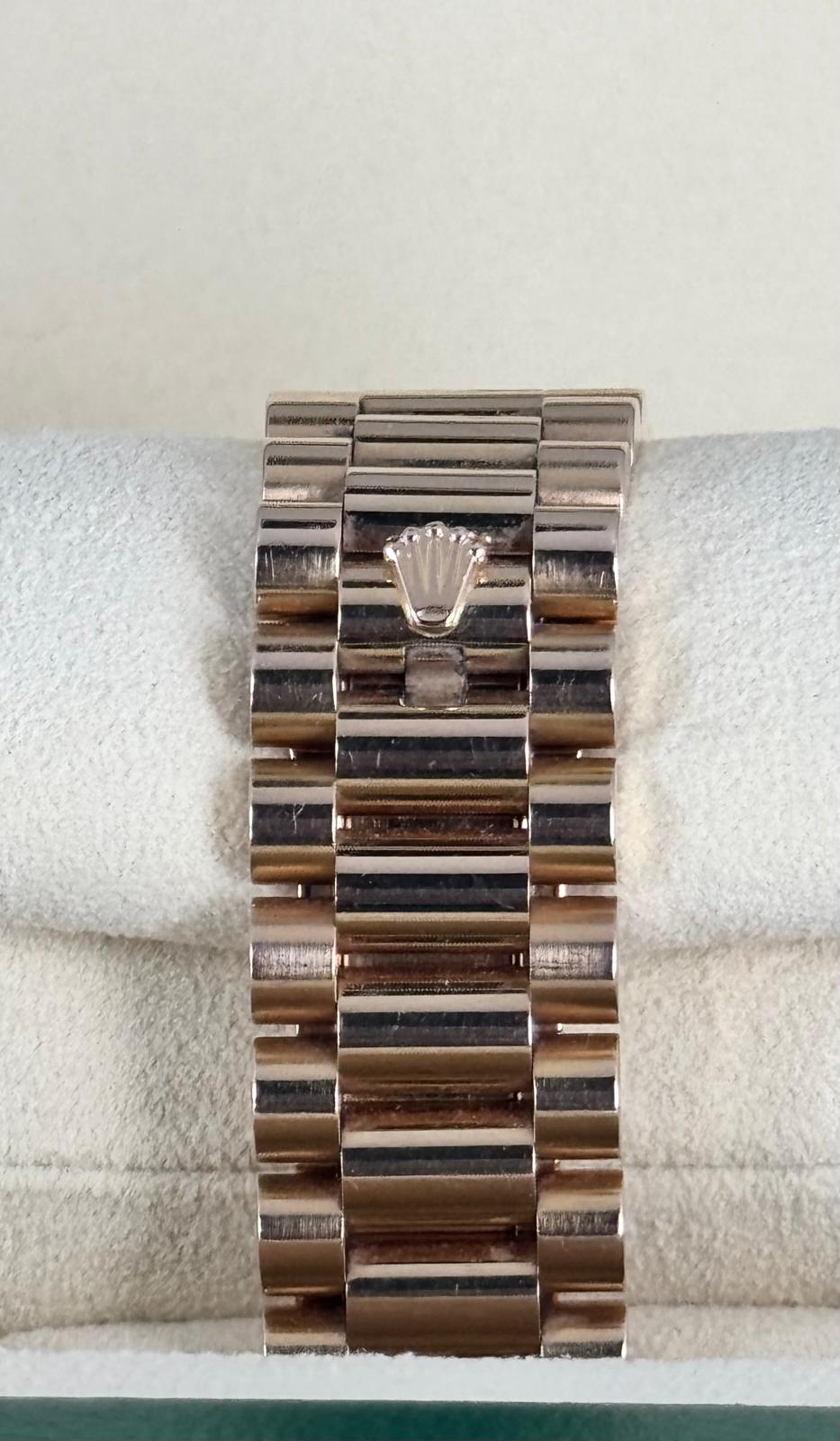 Rolex Day-Date II 41 mm Roségold Schokoladen-Zifferblatt 2015 Komplettset