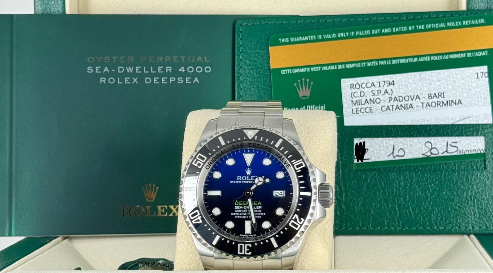 Rolex Sea-Dweller Deepsea James Cameron Vollständiges Set 2015 Wie Neu Nach Service