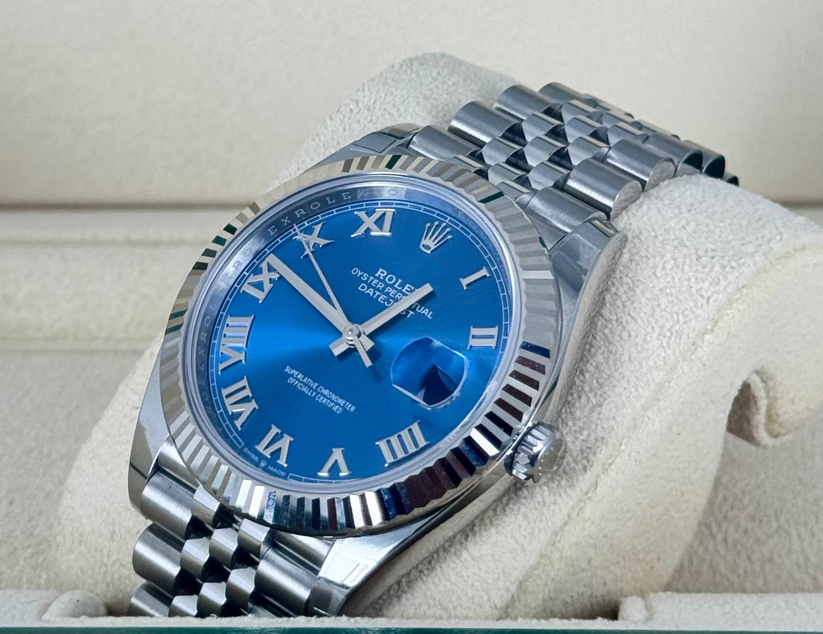Rolex Datejust 41 Blaues Römisches Zifferblatt 2025 NEU