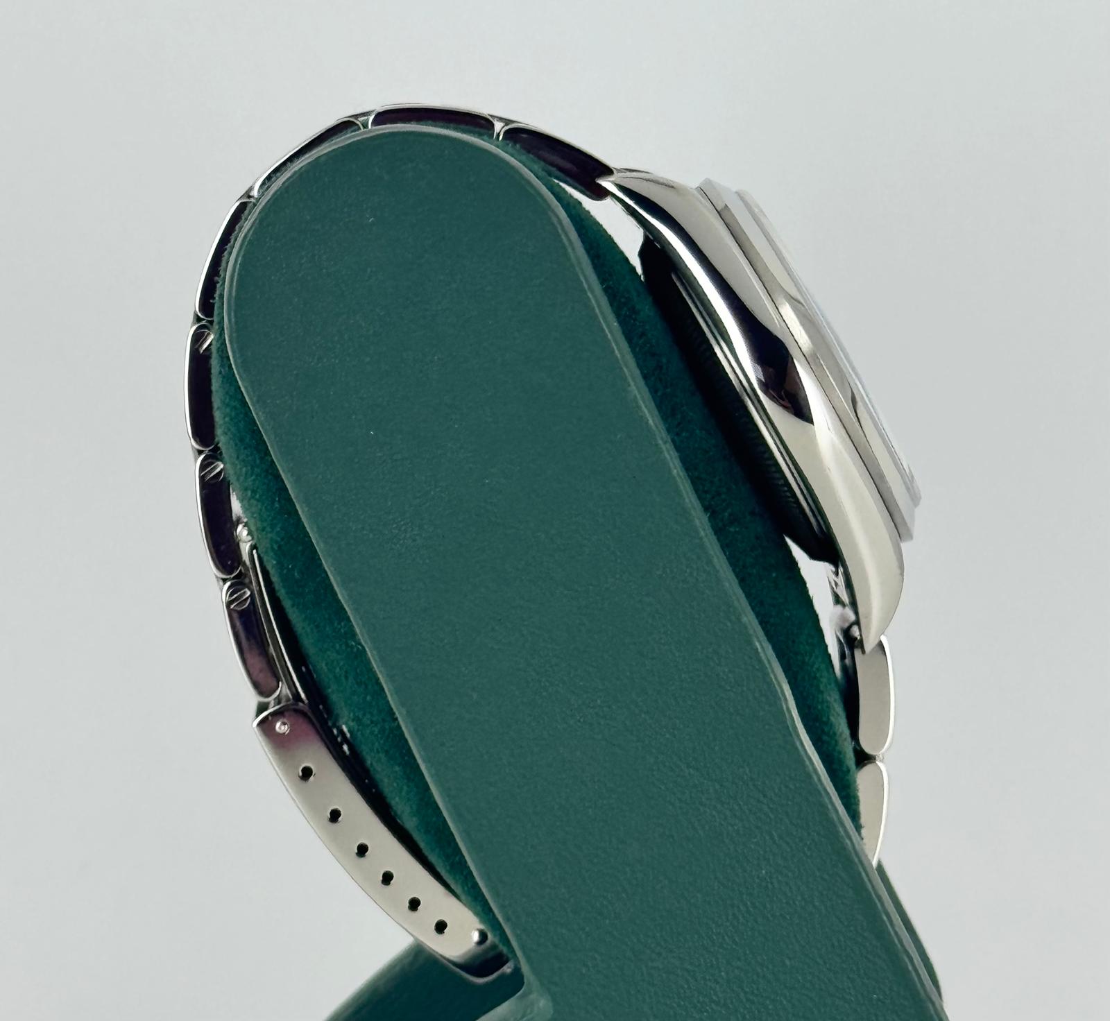 Rolex Air King Seriennummer U 1997 blaues Zifferblatt