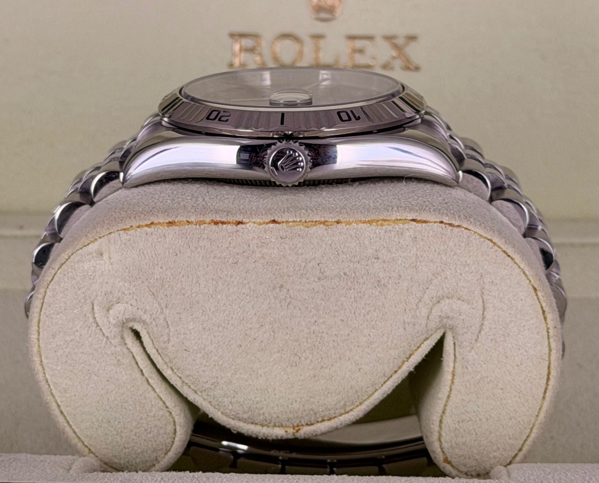 Rolex Datejust Turn-O-Graph Turn-O-Graph blaues Zifferblatt Jubilé Komplettset 2008