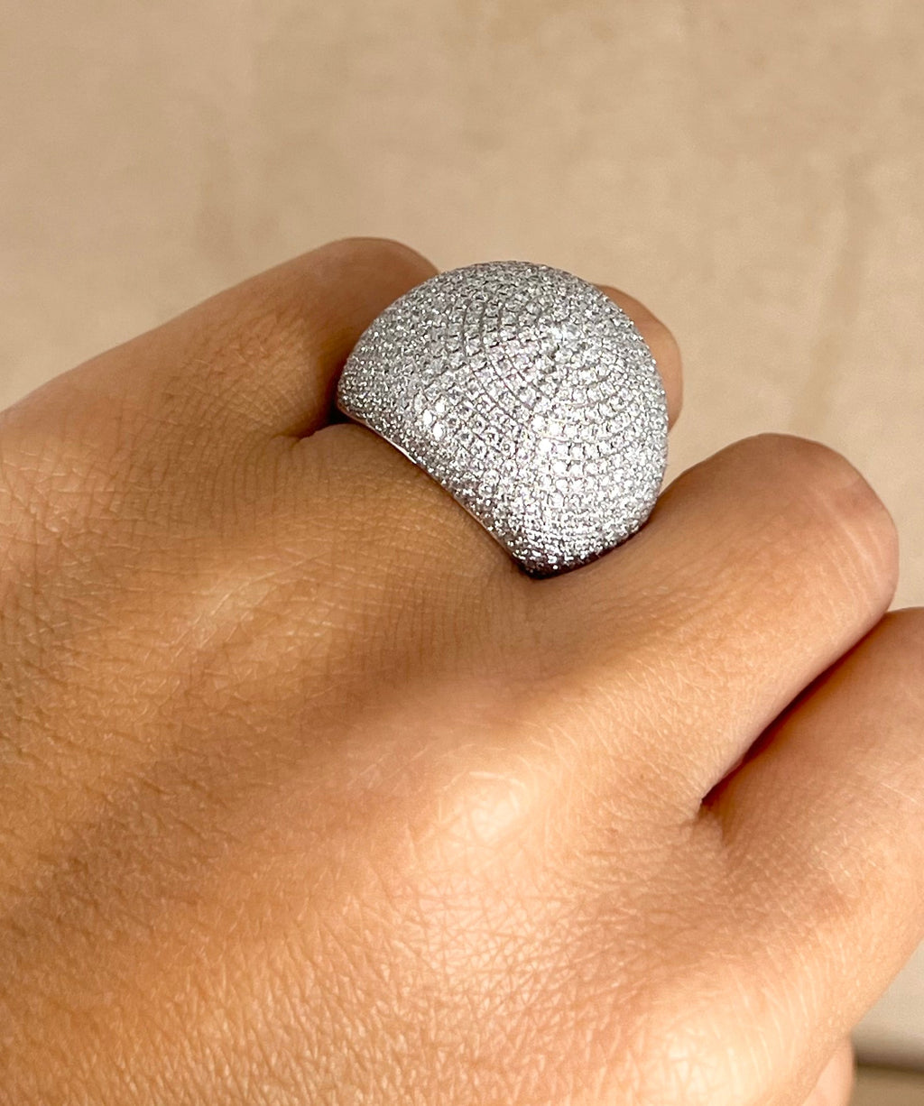 Pavé-Diamantring