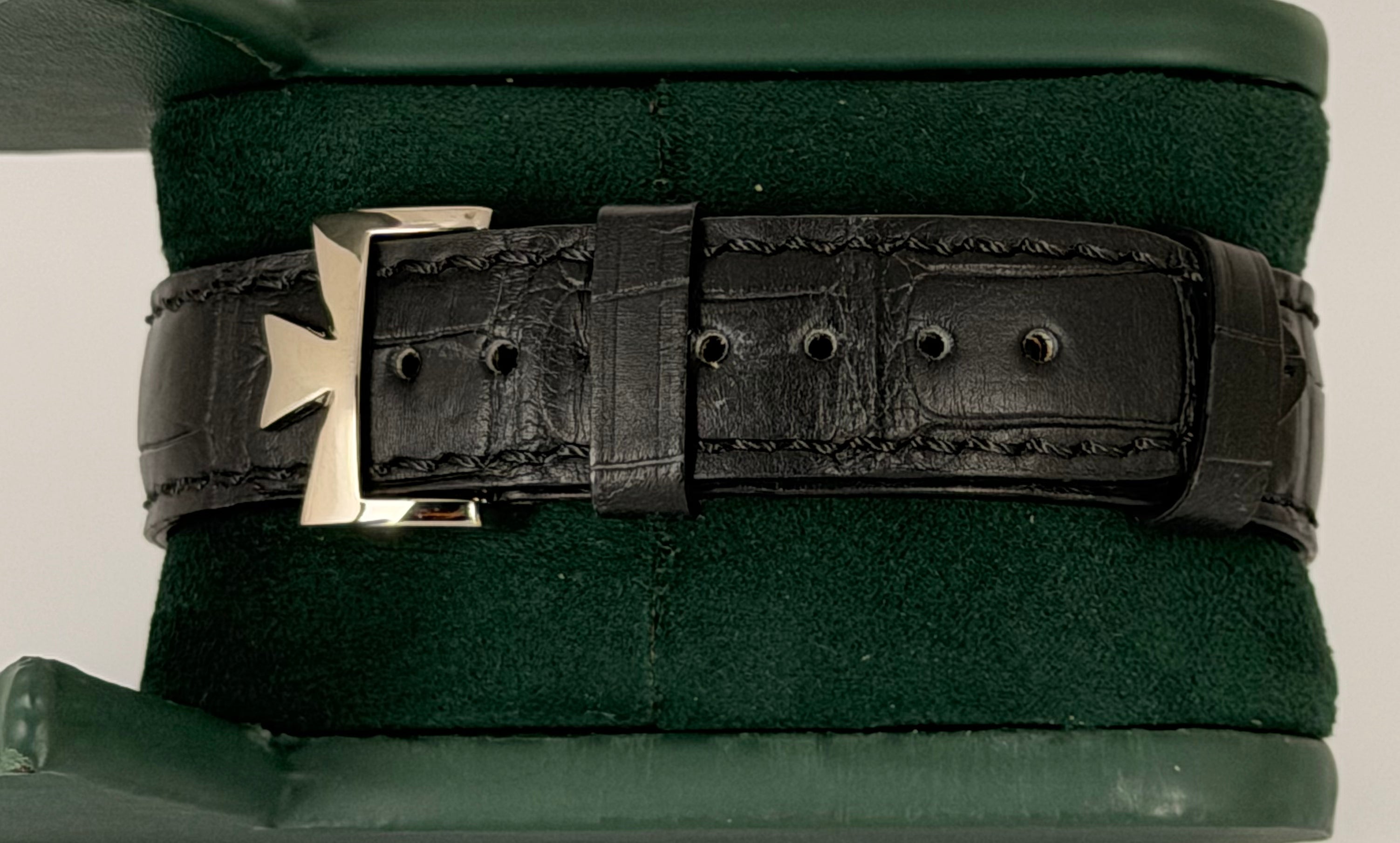 Vacheron Constantin Malte Dual Time Regulator Vollset Sammlerstück 18 Karat Weißgold