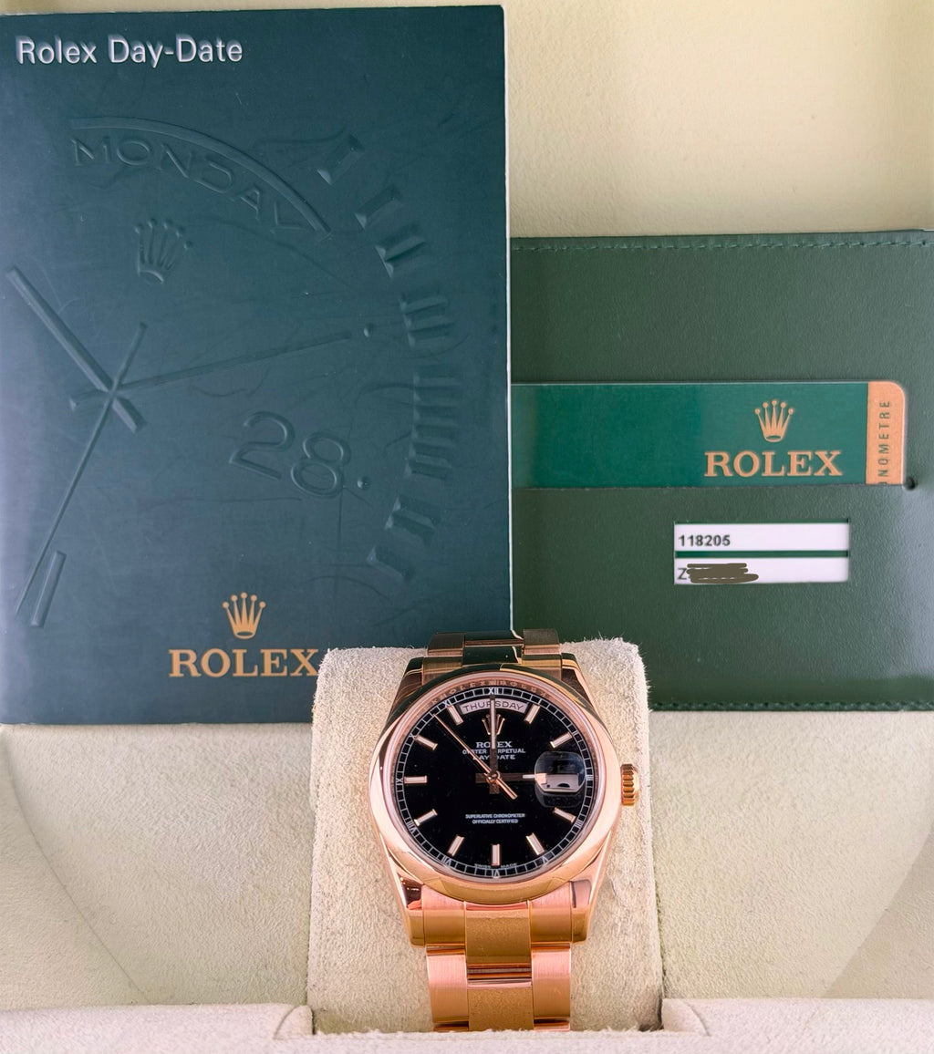Rolex Day-Date 36, Komplettset, nach Service 2026, wie neu