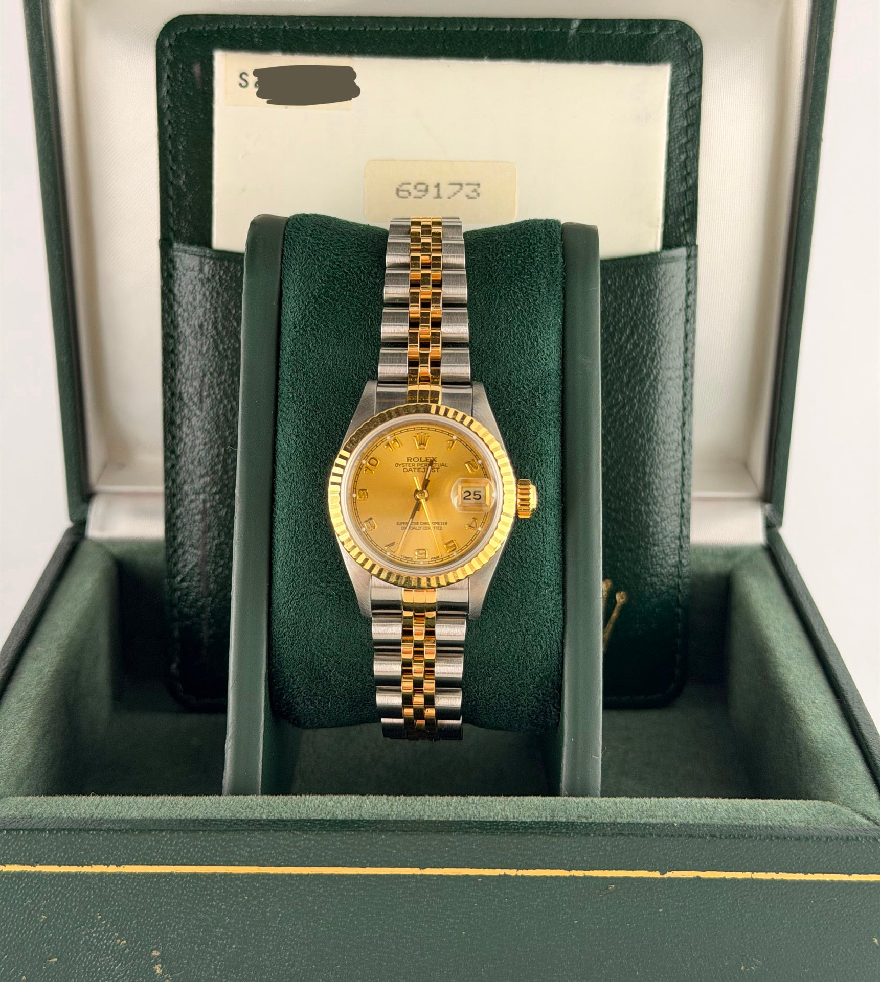 Rolex Lady-Datejust 26 mm, minimale Dehnung, Komplettset
