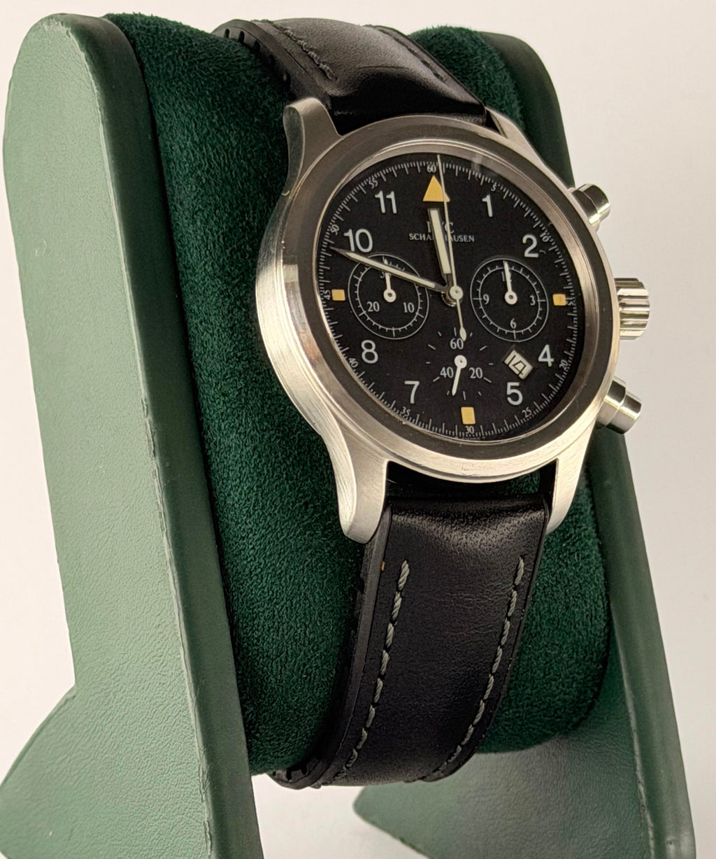 IWC Pilot Chronograph Uhr und Karte, sehr guter Zustand