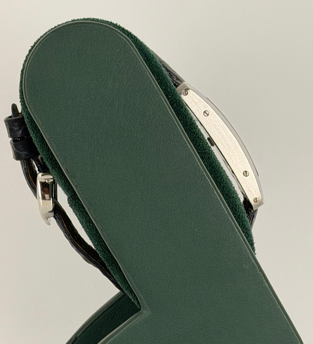 Cartier Tank Américaine Mini Size 18k Weiss Gold Mit Box und Papieren