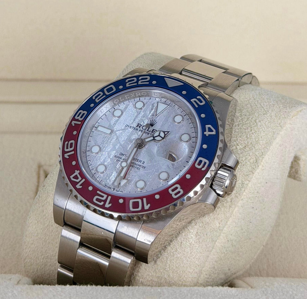 Rolex GMT-Master II Meteorit-Zifferblatt Full Set Unpoliert 2021