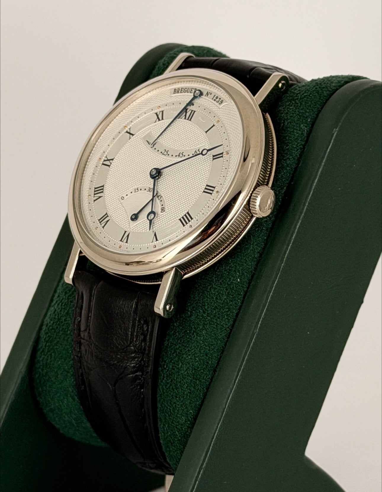 Breguet Classique Box und Papiere, Faltschließe, 18 K Weißgold