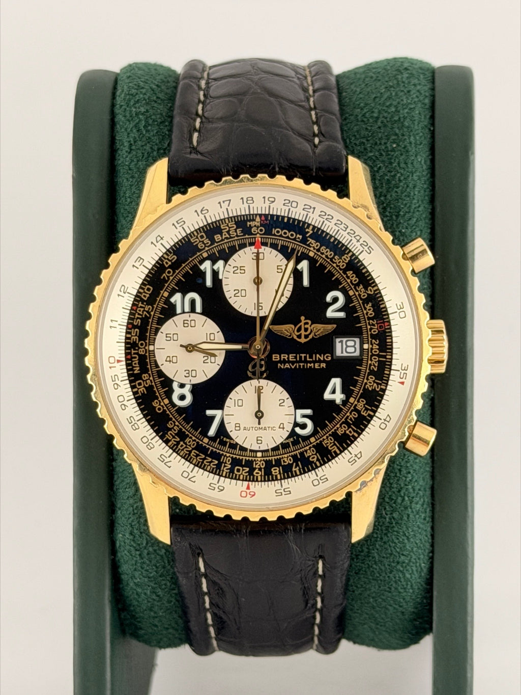 Breitling Old Navitimer, Extra Full Set, unpolierte Uhr, Sammlerstück
