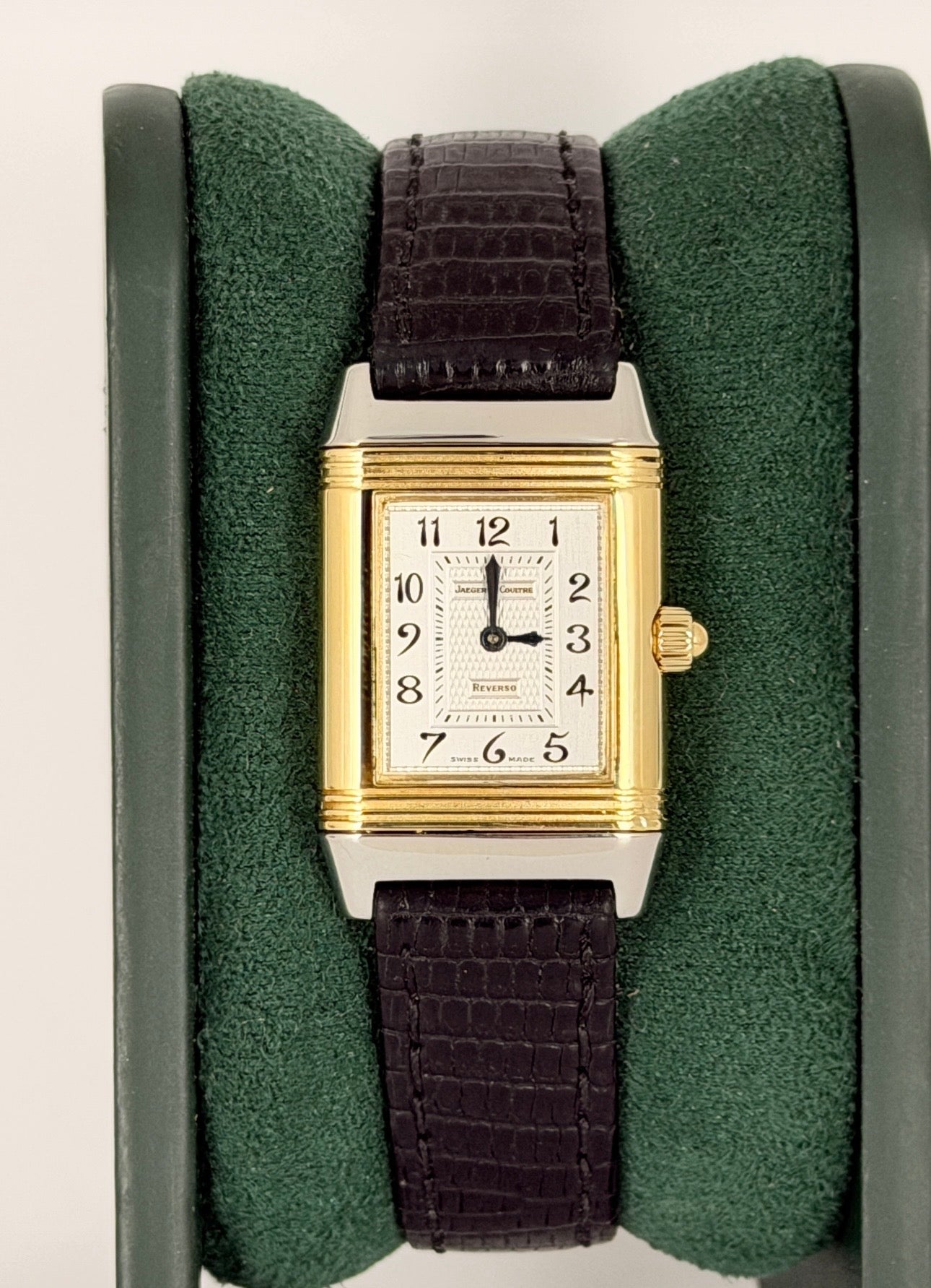 Jaeger-LeCoultre Reverso Duetto mit Box und Papieren, Werksdiamanten