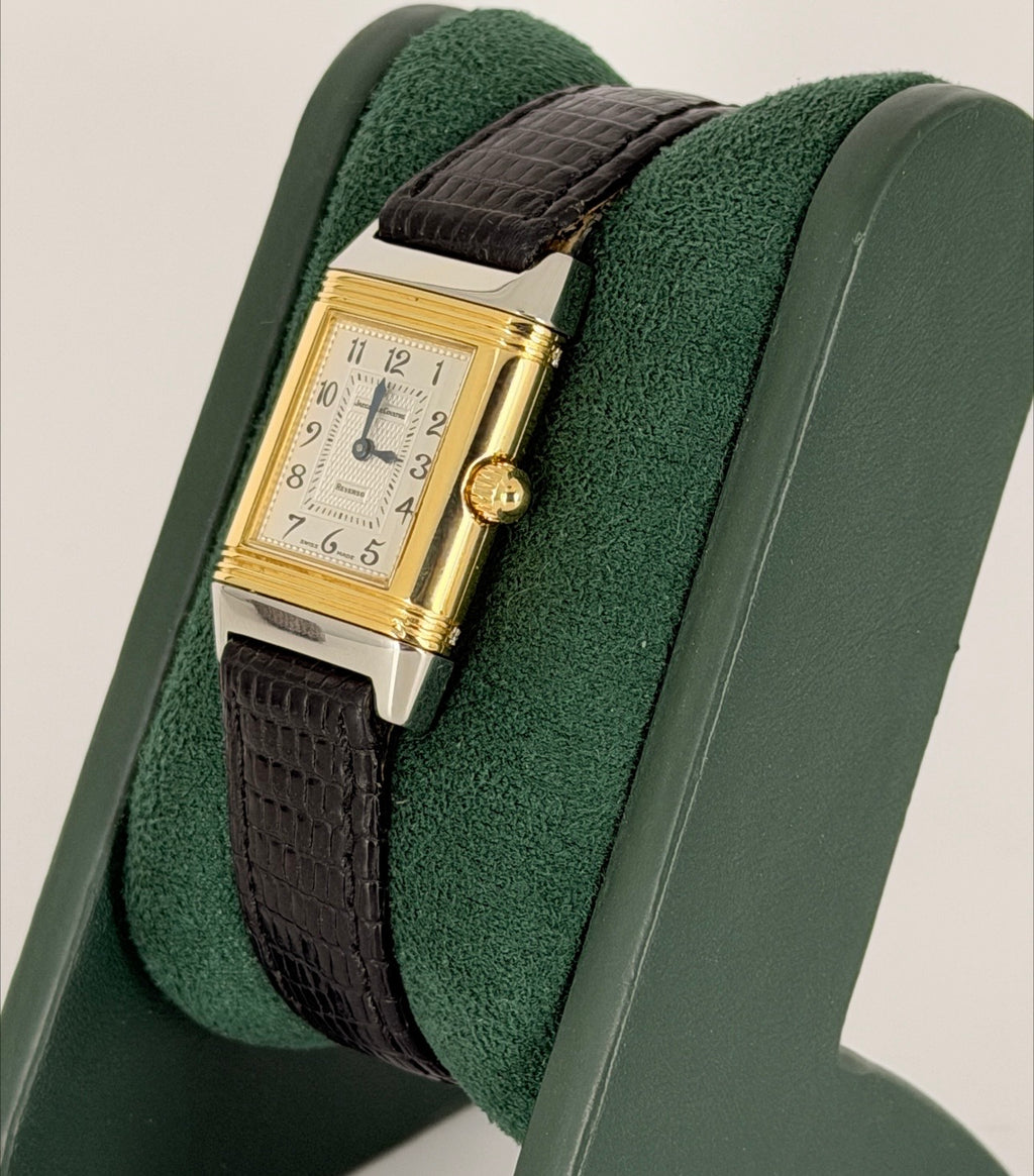 Jaeger-LeCoultre Reverso Duetto mit Box und Papieren, Werksdiamanten