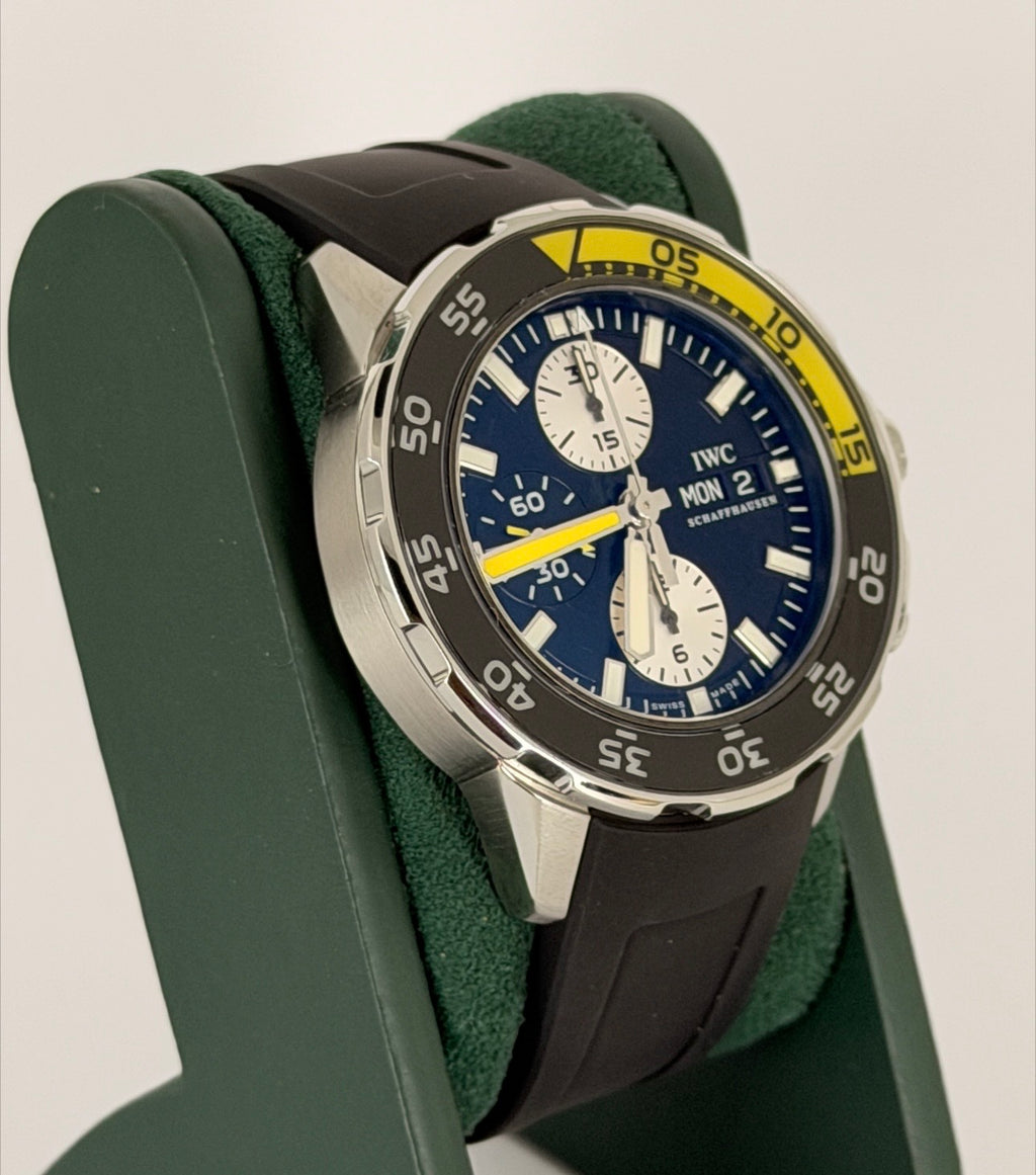 IWC Aquatimer Chronograph mit Box und Papieren + neues Armband