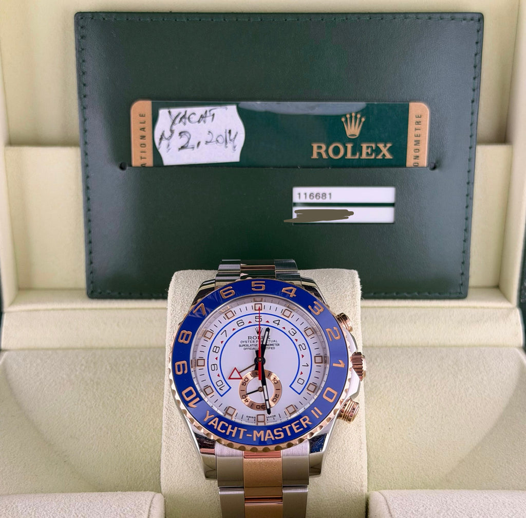 Rolex Yacht-Master II Stahl & 18K Roségold Full Set wie neu