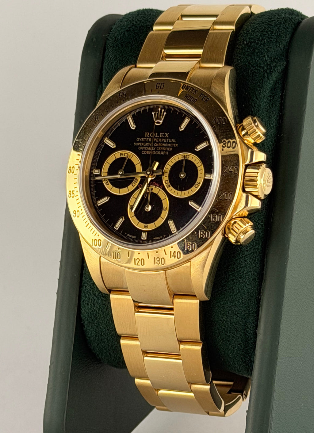 Rolex Daytona mit Box & Servicekarte 18K GOLD SUPER MINT OHNE STRETCH