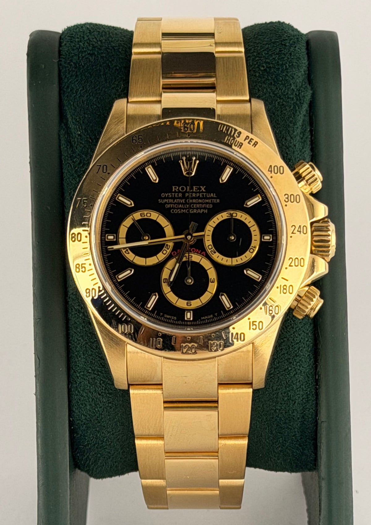 Rolex Daytona mit Box & Servicekarte 18K GOLD SUPER MINT OHNE STRETCH