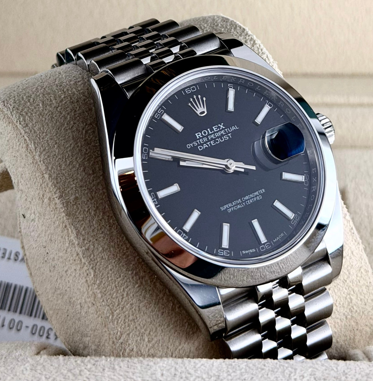 Rolex Datejust 41 mm, schwarzes Zifferblatt, 2017, wie neu, Jubilee