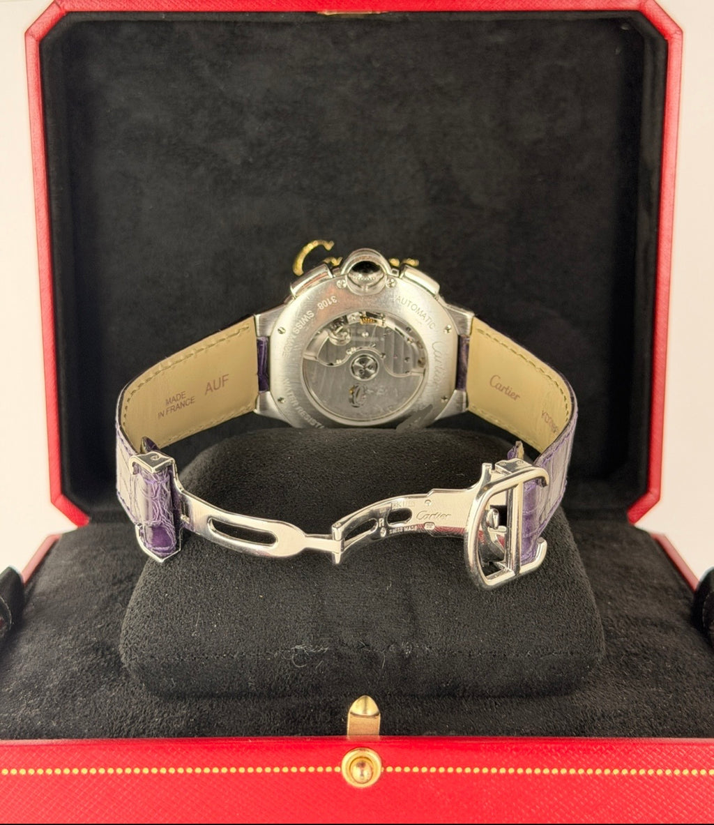 Cartier Ballon Bleu 44 mm 18 Karat Weißgold, werksseitige Diamanten, Full Set, UVP 45.000 €