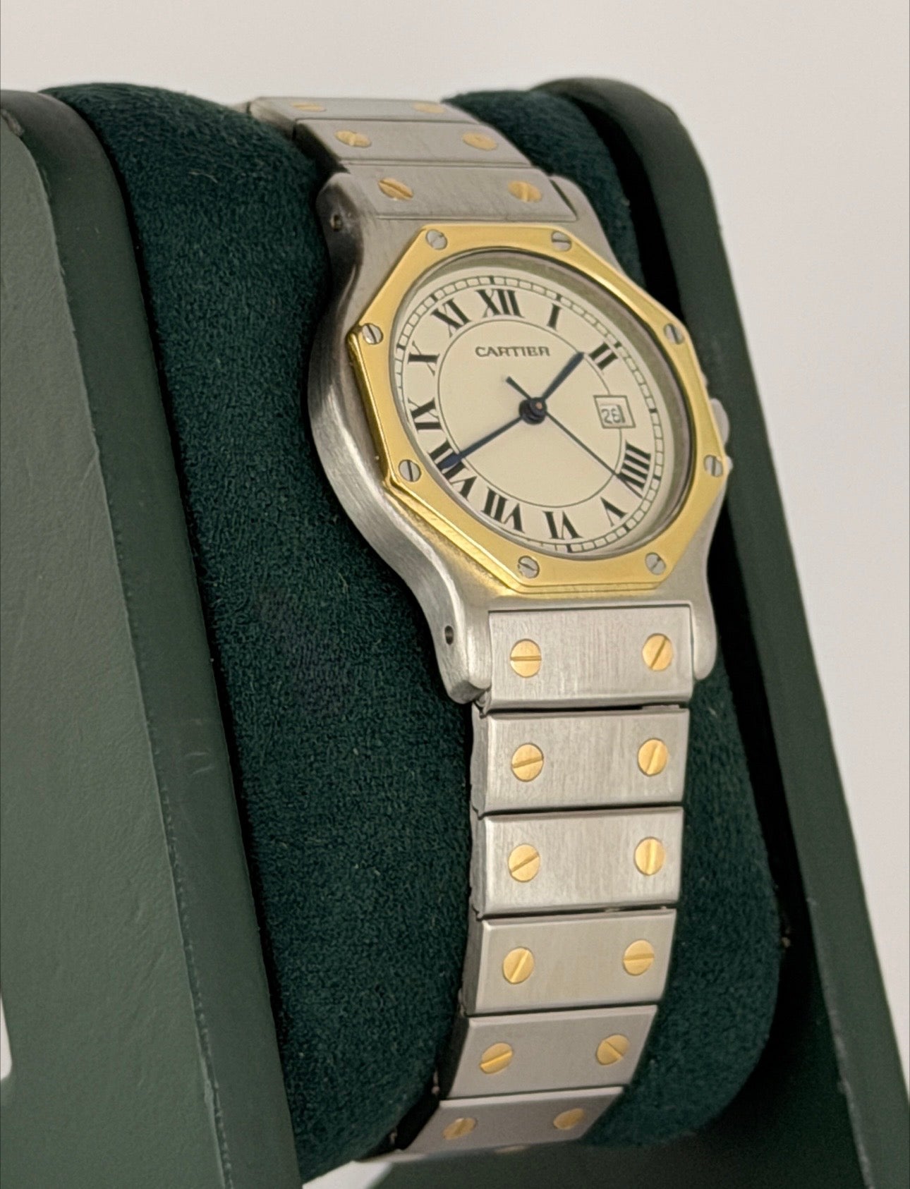Cartier Santos Ronde Gold Nur Uhr Wie Neu Zustand