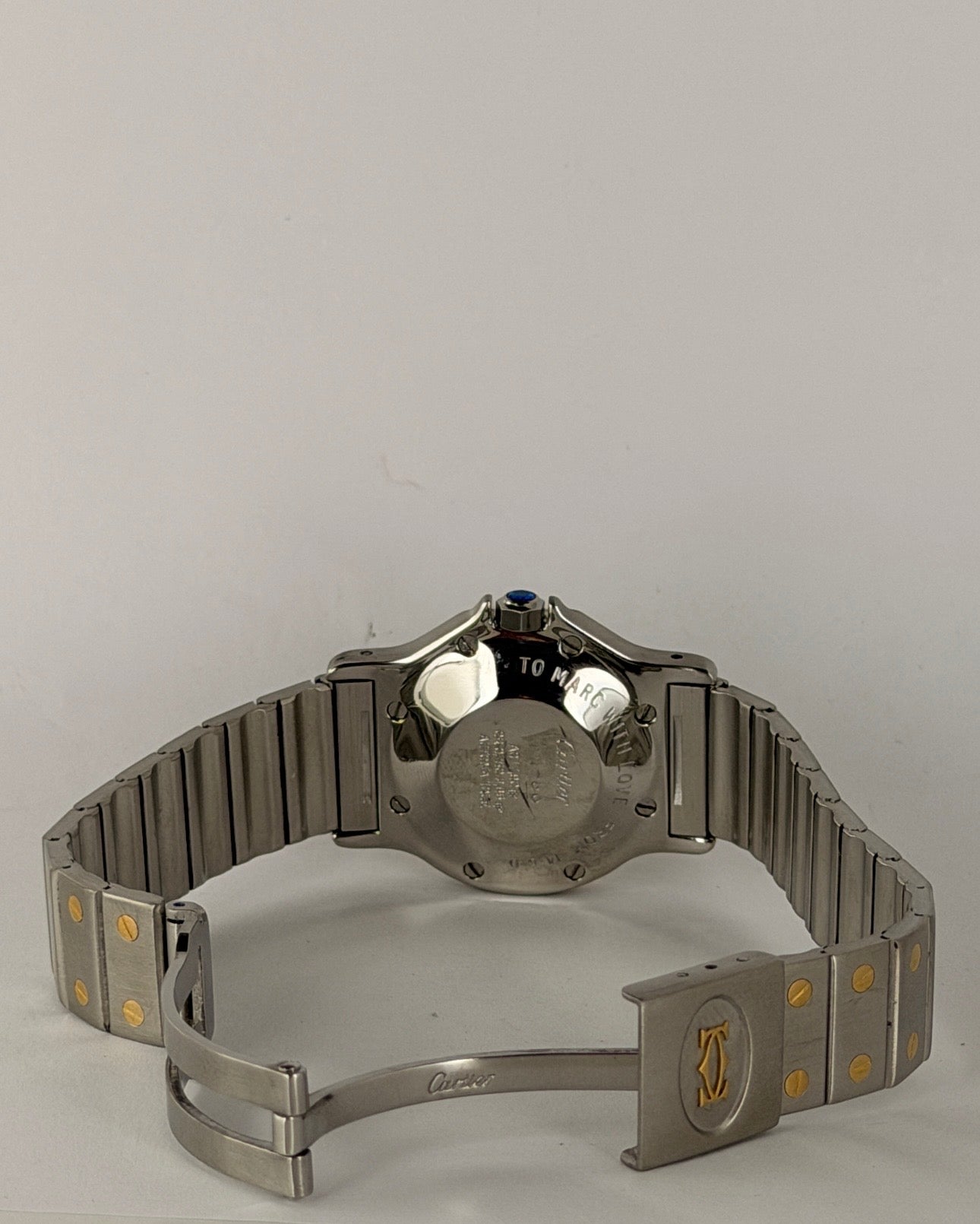 Cartier Santos Ronde Gold Nur Uhr Wie Neu Zustand