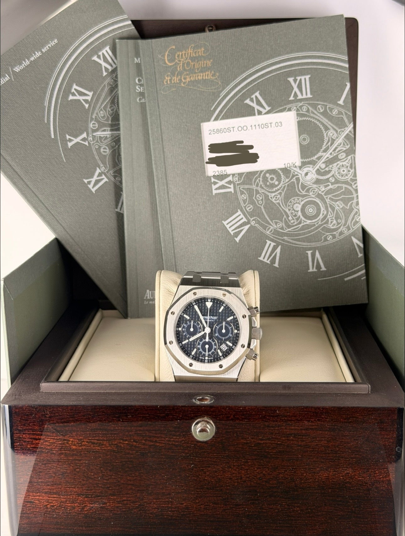Audemars Piguet Royal Oak Chronograph Kasparov 39mm Full Set Nach Revision bei AP