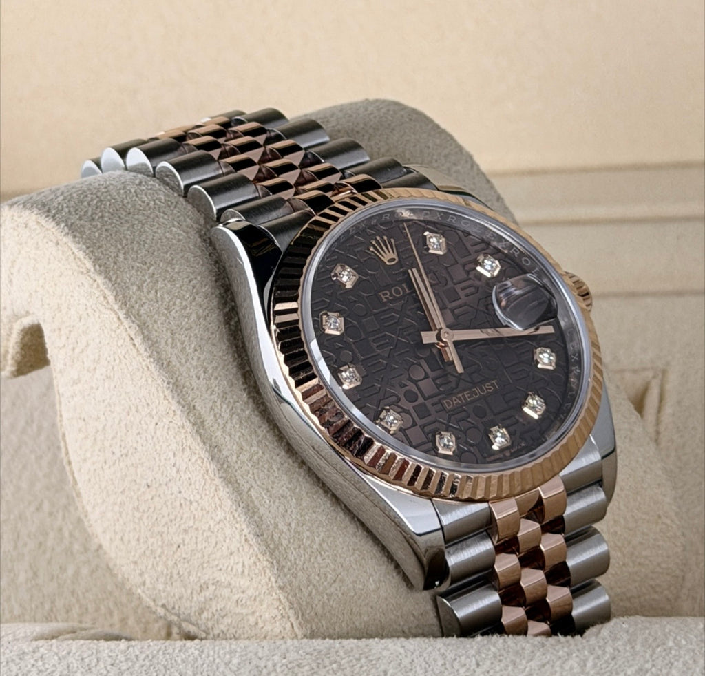 Rolex Datejust 36 2021 Wie Neu Choclate Jubilee Full Set