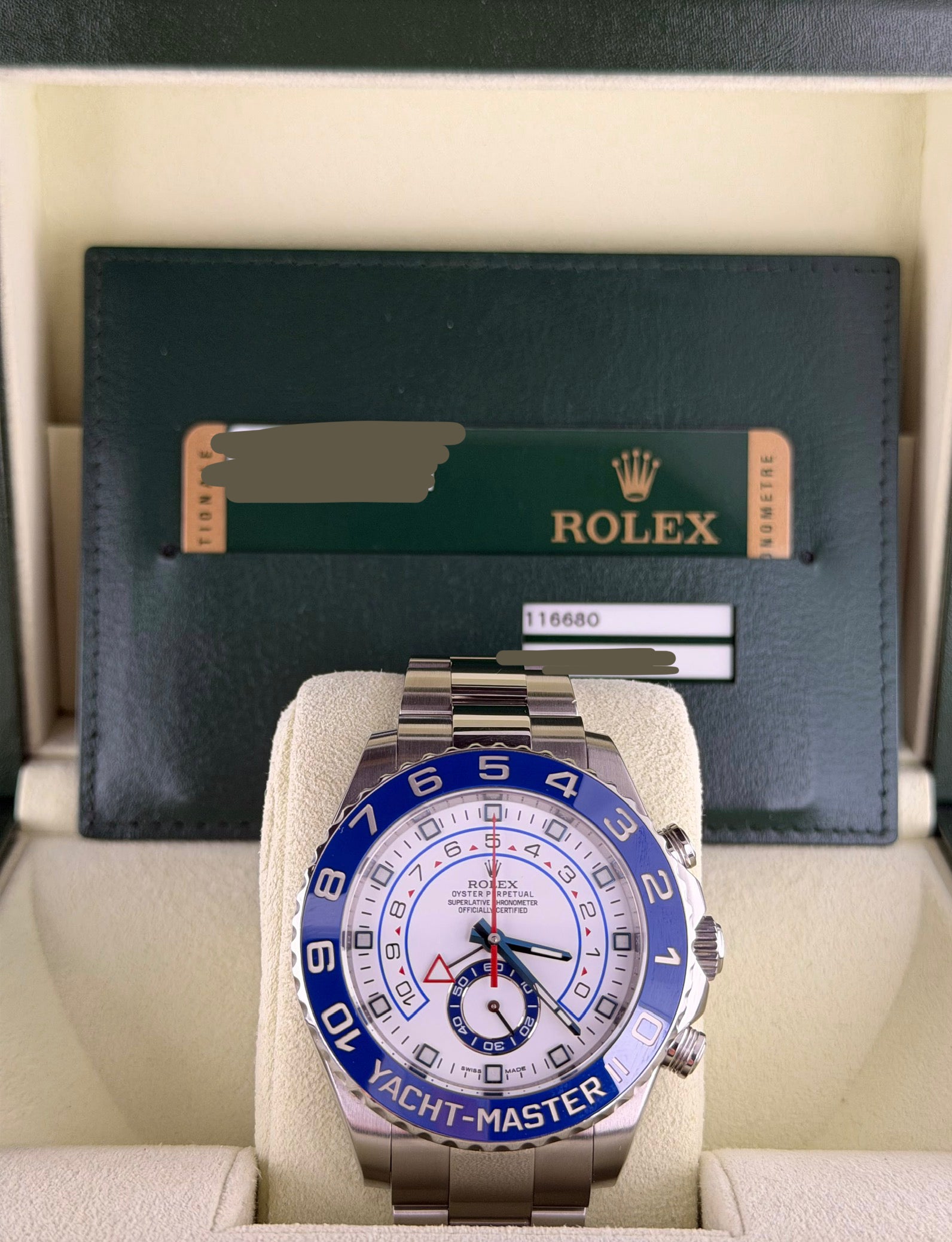 Rolex Yacht-Master II Box and Papers LC 126 Full Set Wie neu