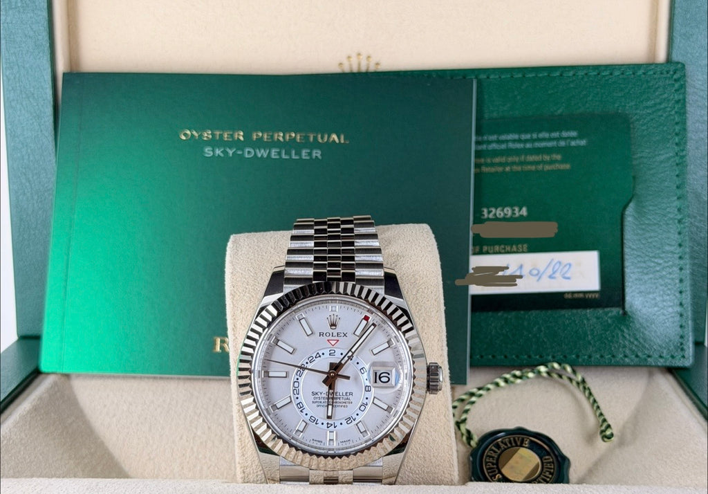 Rolex Sky-Dweller Jubille 2022 Wie Neu Zustand Box und Papieren