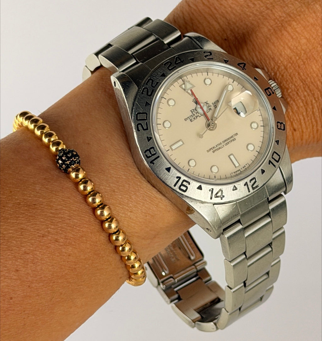 Rolex Explorer II Nur Uhr Solomon Beige Dial