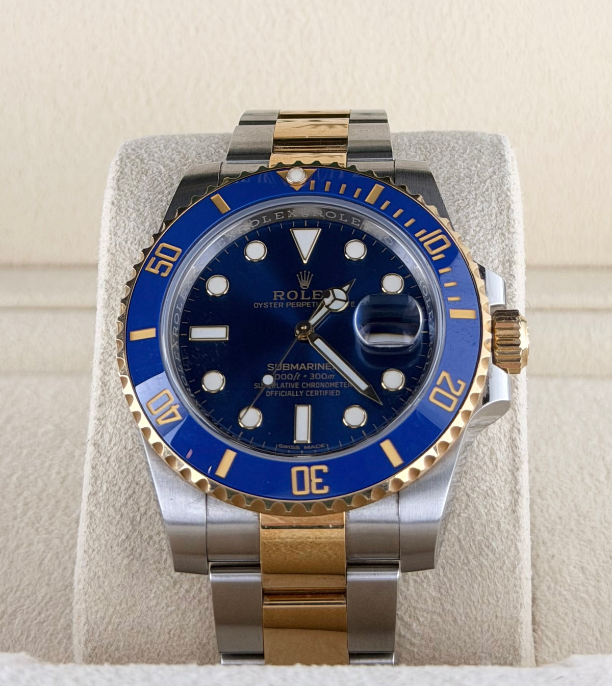 Rolex Submariner Date Bluesy, Box & Papiere, 2020, unpoliert, Full Set