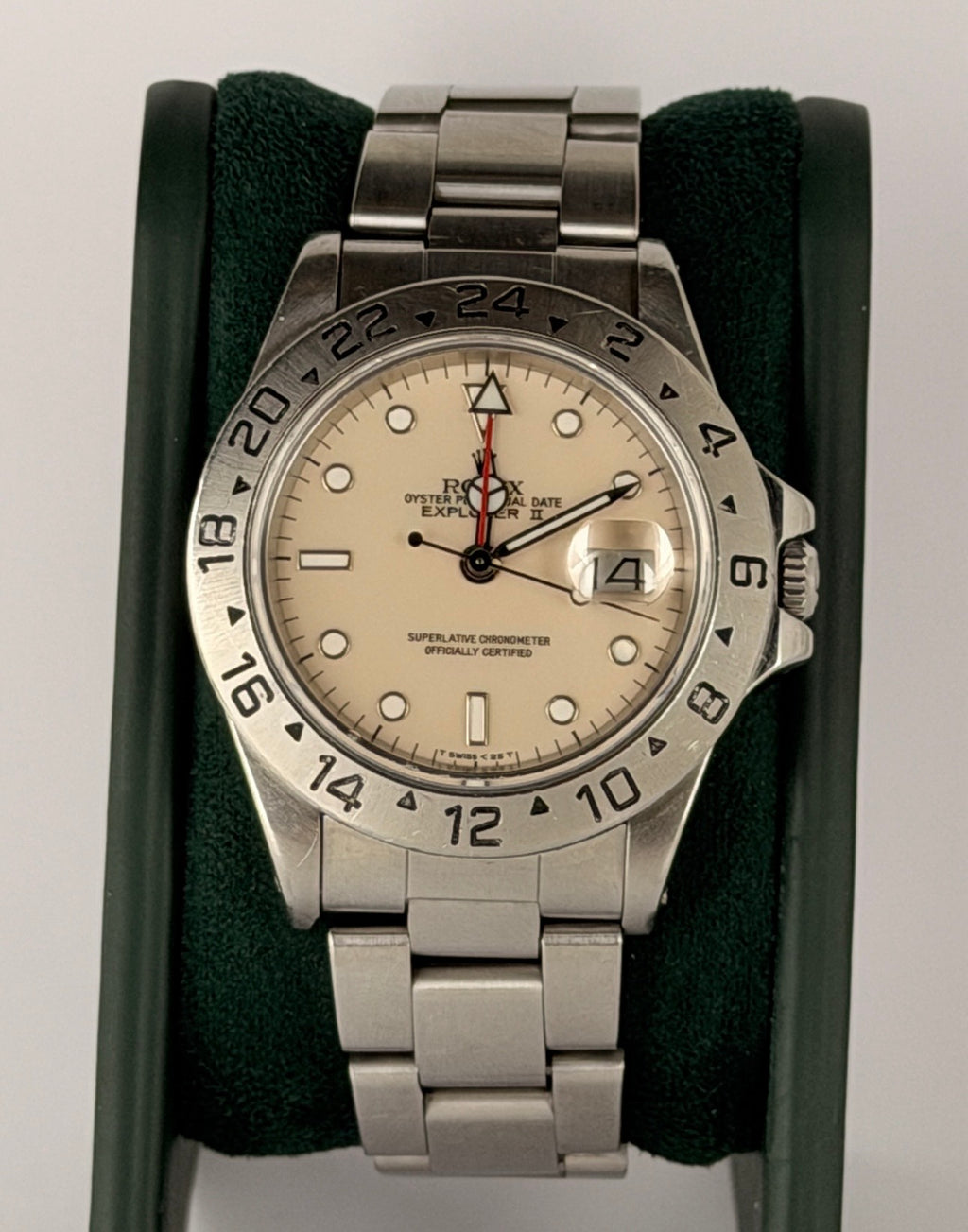 Rolex Explorer II Nur Uhr Solomon Beige Dial