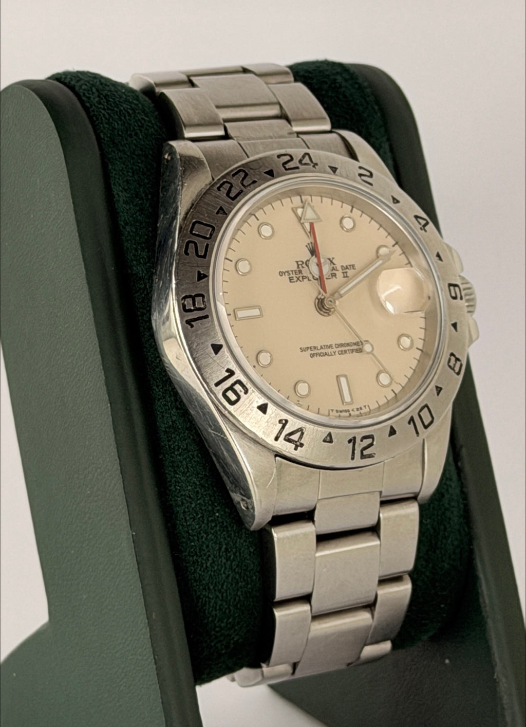 Rolex Explorer II Nur Uhr Solomon Beige Dial