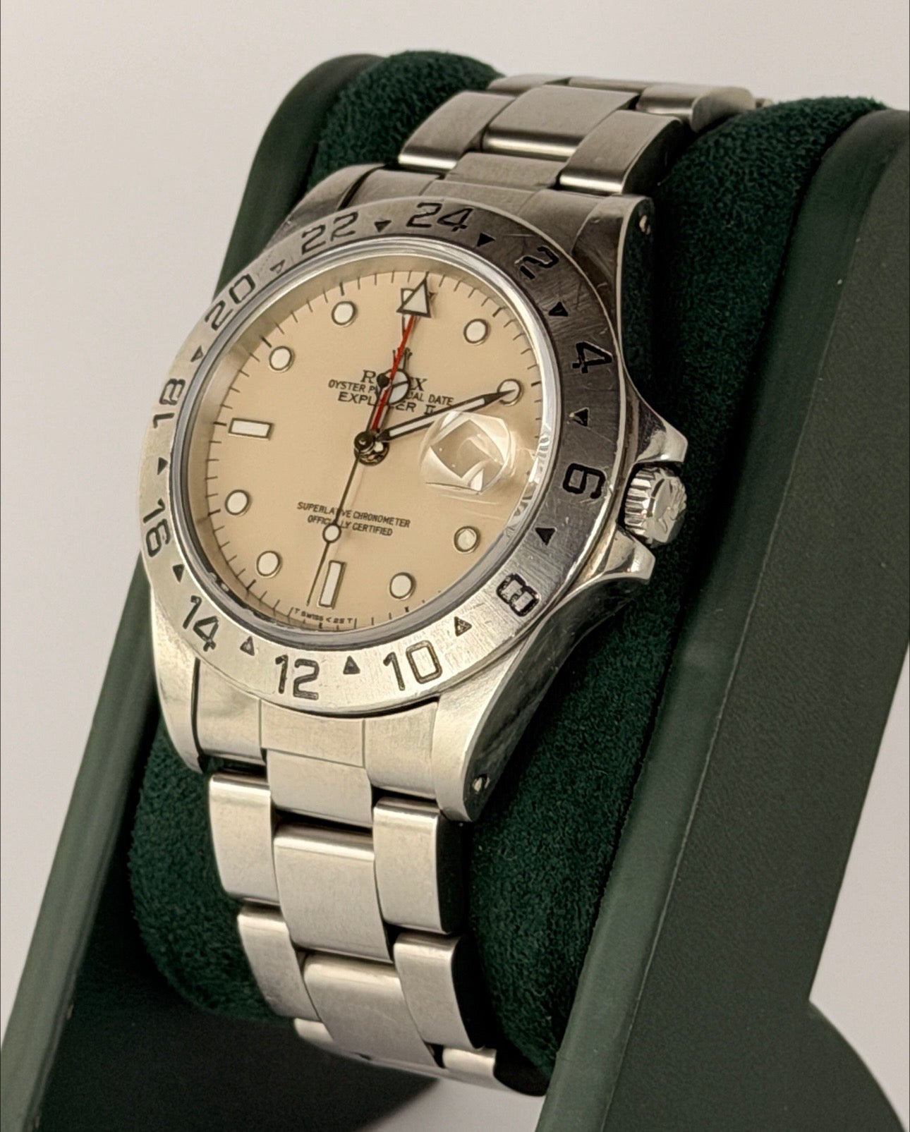 Rolex Explorer II Nur Uhr Solomon Beige Dial