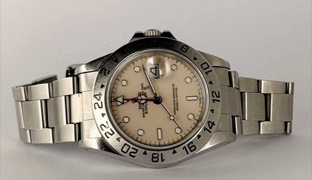 Rolex Explorer II Nur Uhr Solomon Beige Dial