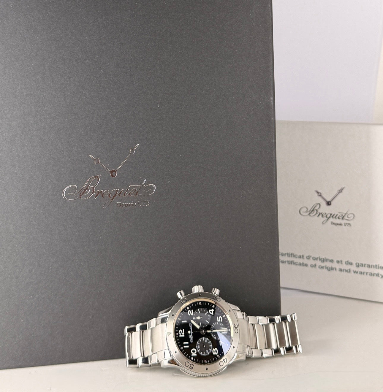 Breguet Type XX - XXI - XXII Transatlantique Box Und Papieren Wie Neu Zustand