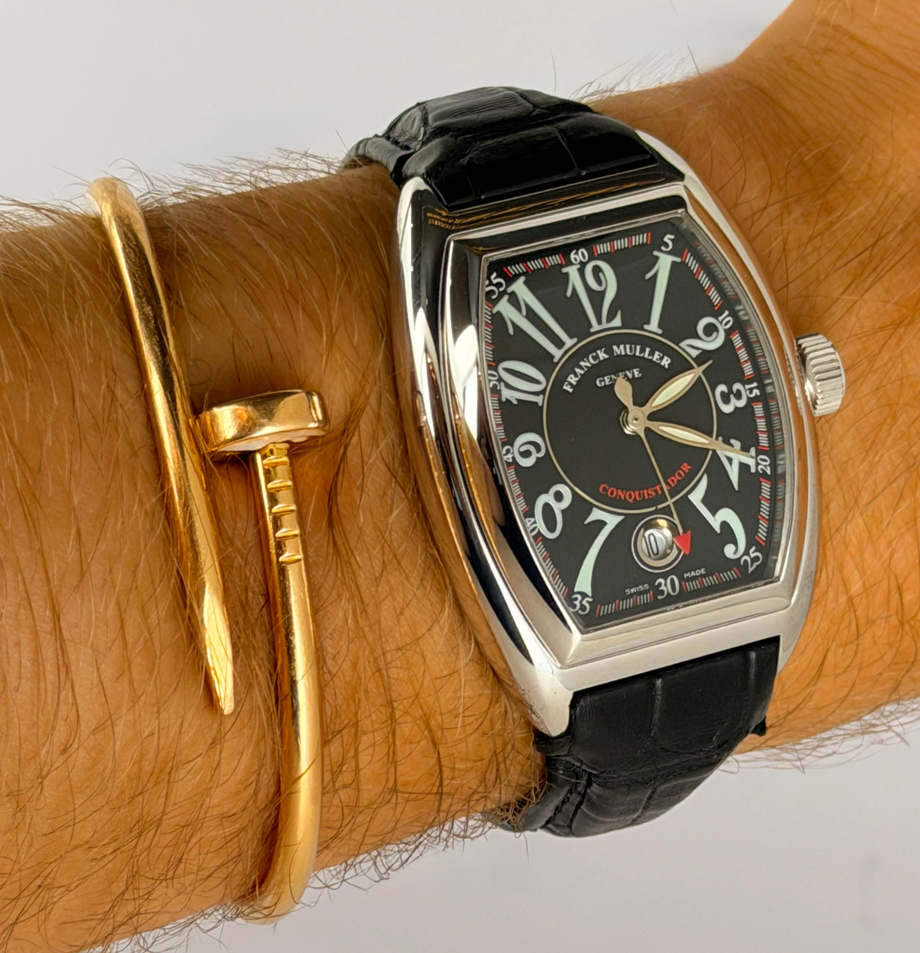 Franck Muller Conquistador 18K weissgold box und papieren