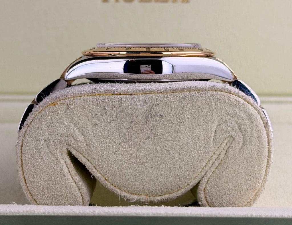 Rolex Daytona Stahl Gold 18K Full Set TOP Zustand Racing panda Dial