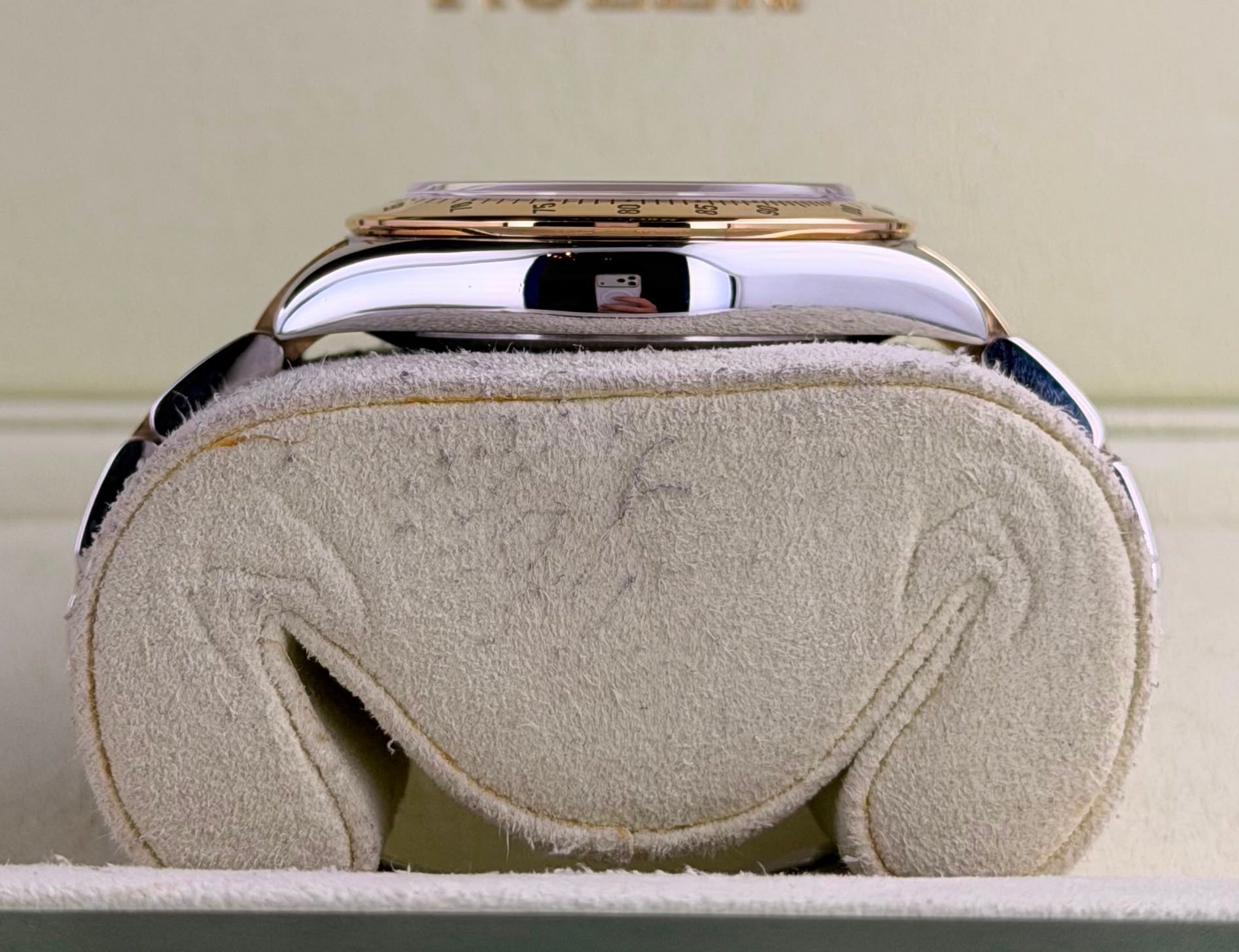 Rolex Daytona Stahl Gold 18K Full Set TOP Zustand Racing panda Dial