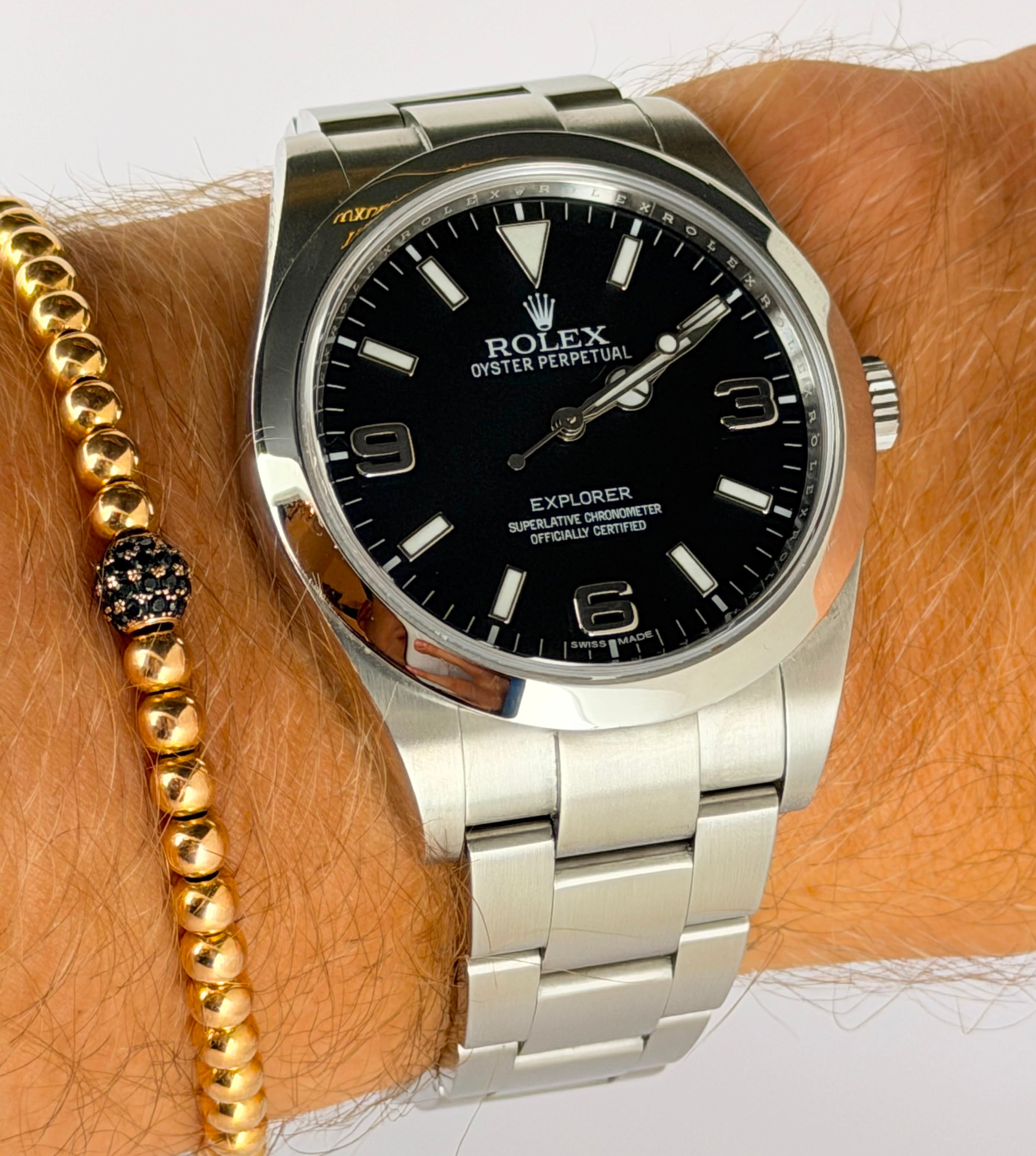 Rolex Explorer 39 MM box und Papieren
