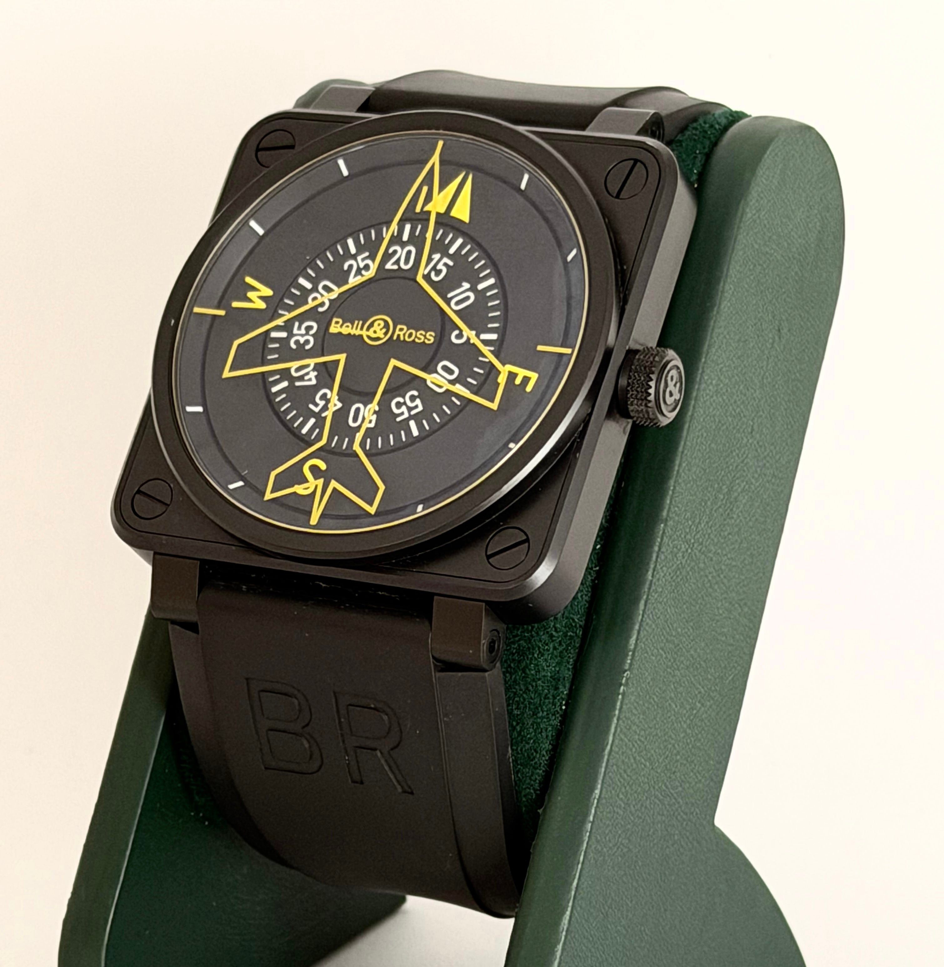 Bell & Ross BR 01-92 Aviation, vollständiges Set, neuwertig (Mint-Zustand)