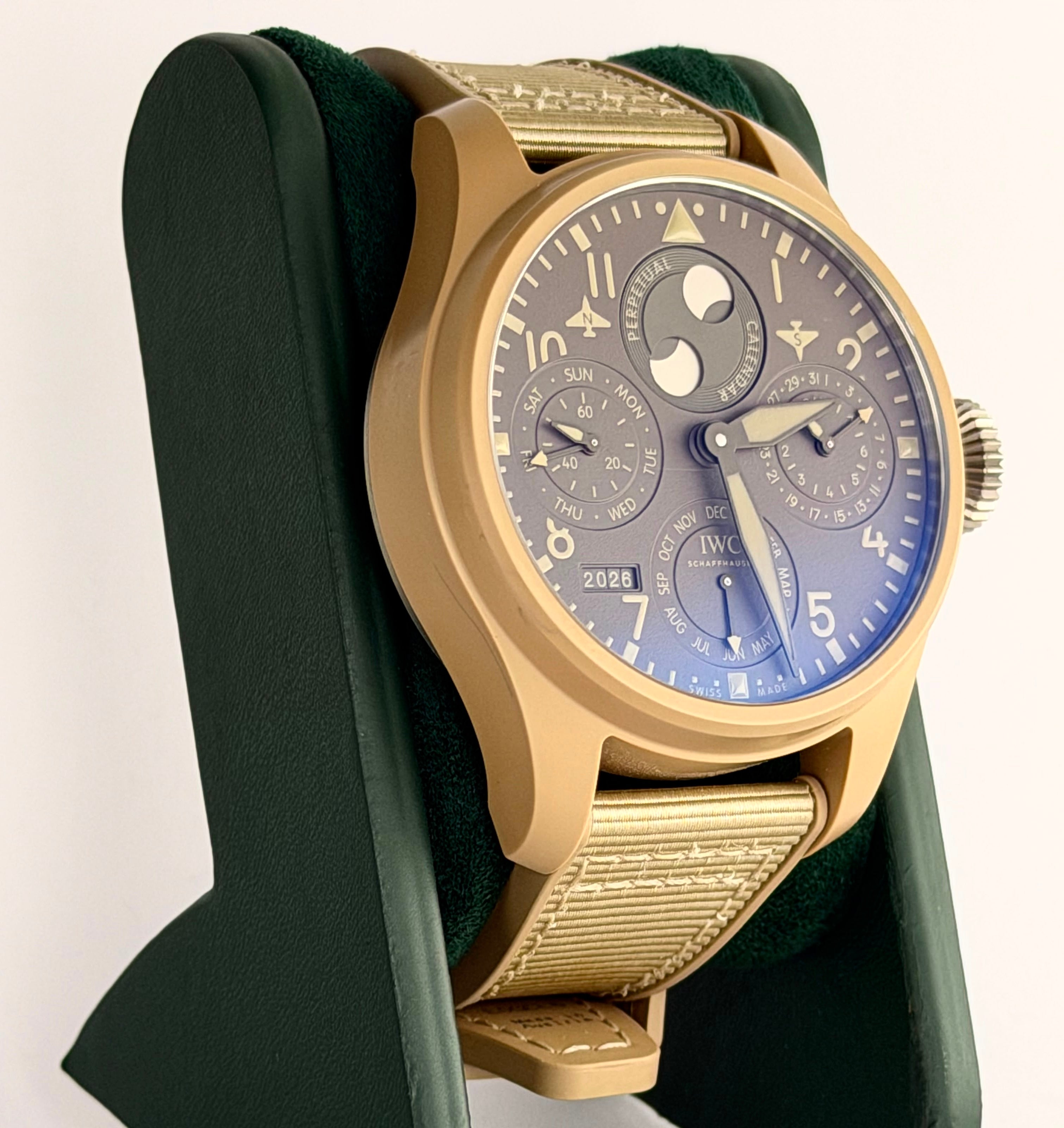 IWC Pilot Chronograph Top Gun Perpetual Calendar Top Gun Edition “mojave Full Set 2023