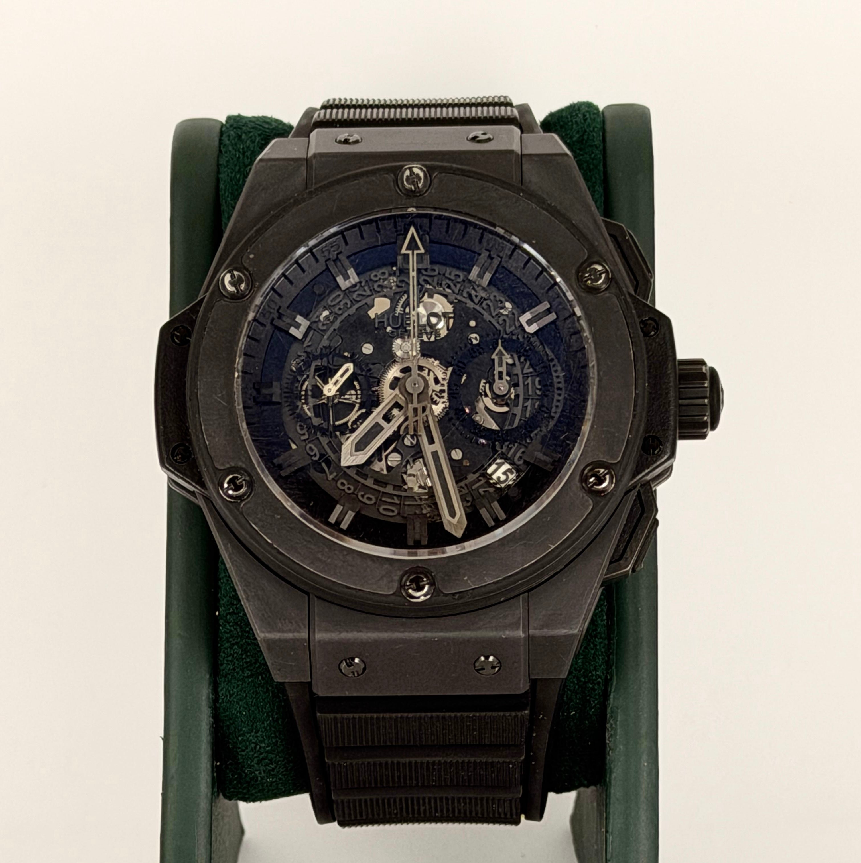 Hublot King Power Unico Black, mit Box und Papieren
