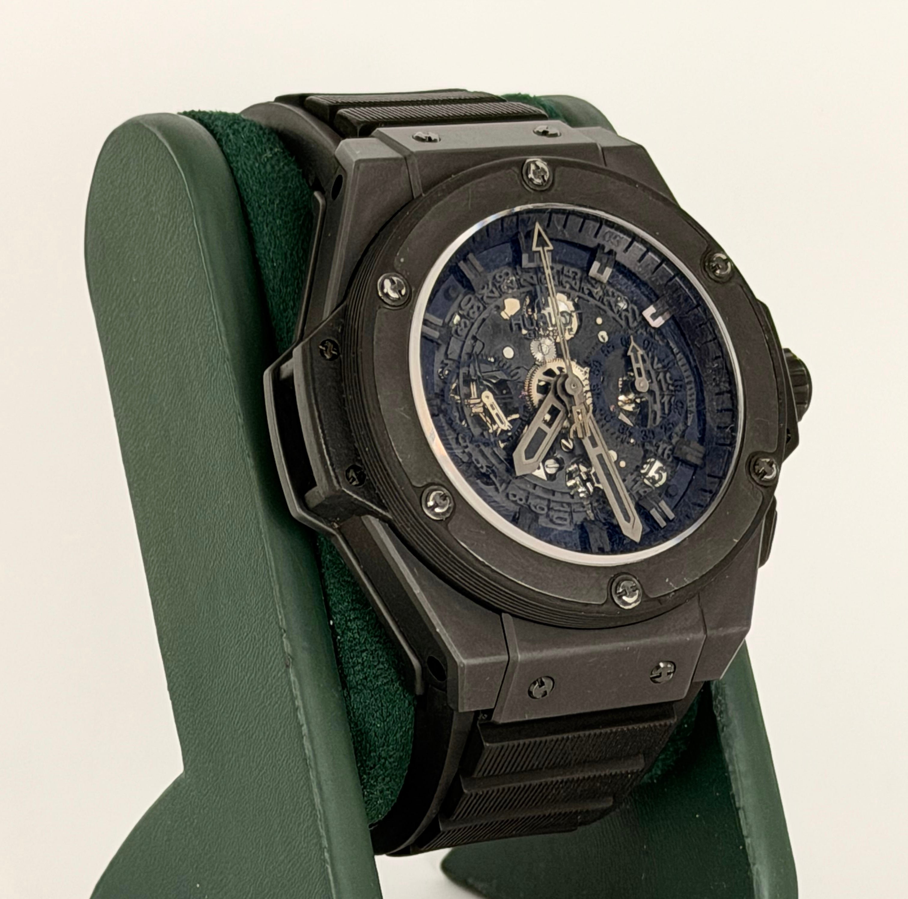 Hublot King Power Unico Black, mit Box und Papieren