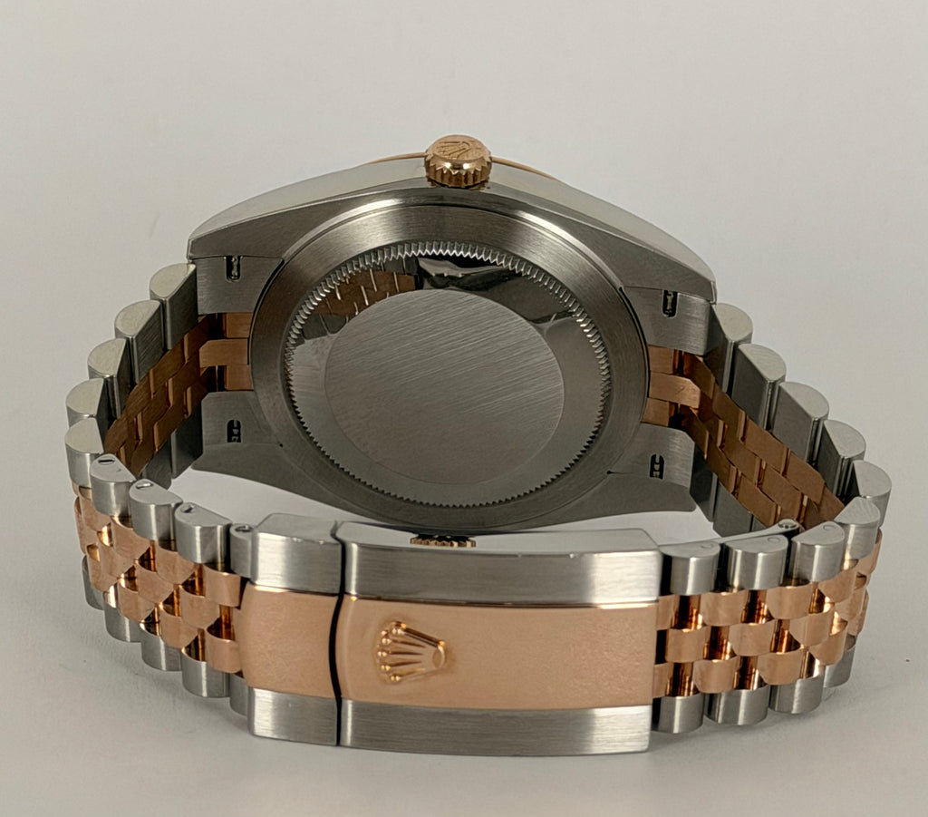 Rolex Datejust 41, Schokoladen-Zifferblatt, 18K Roségold
