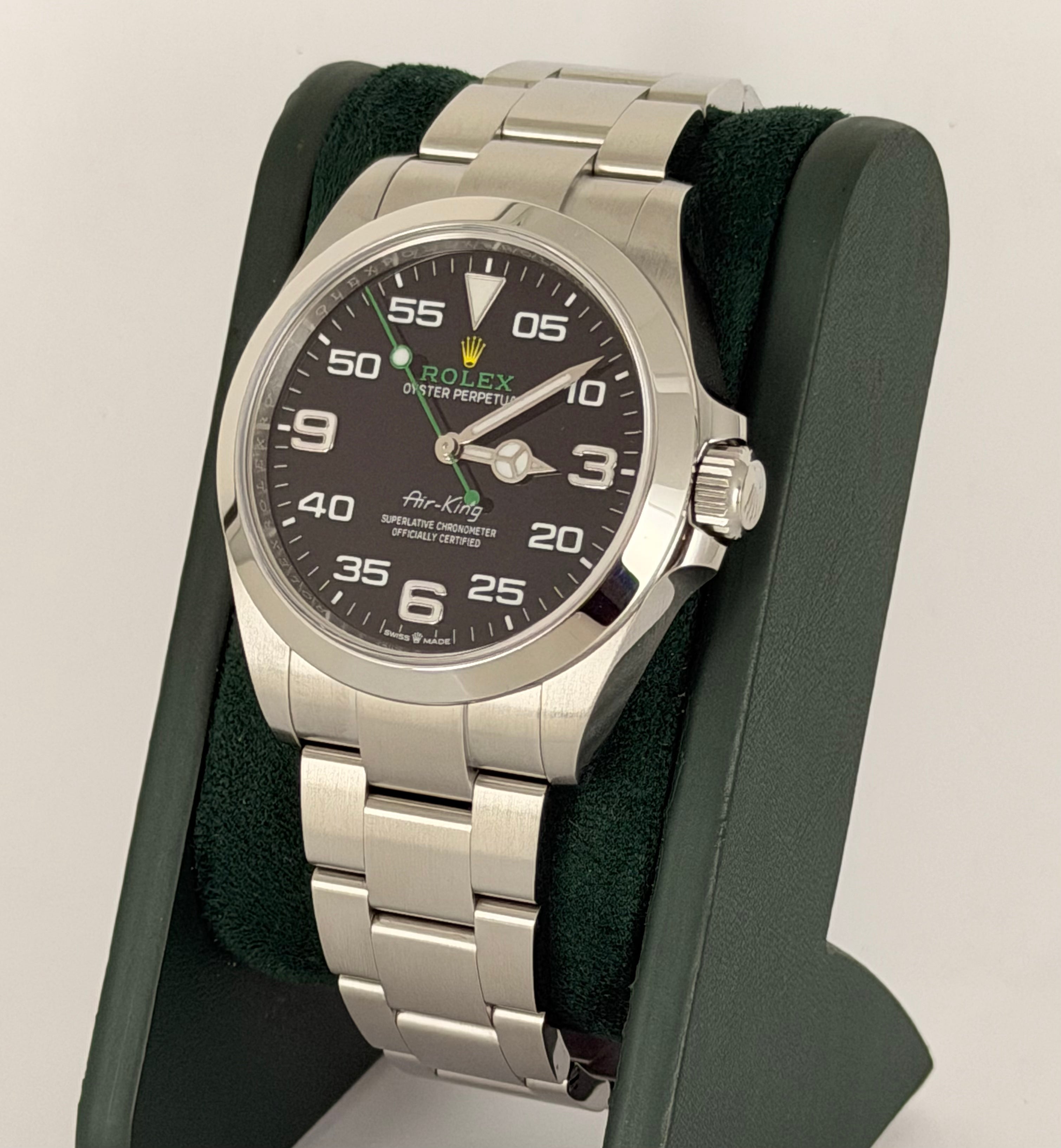 Rolex Air-King, Komplettset, 2023, neuwertiger Zustand