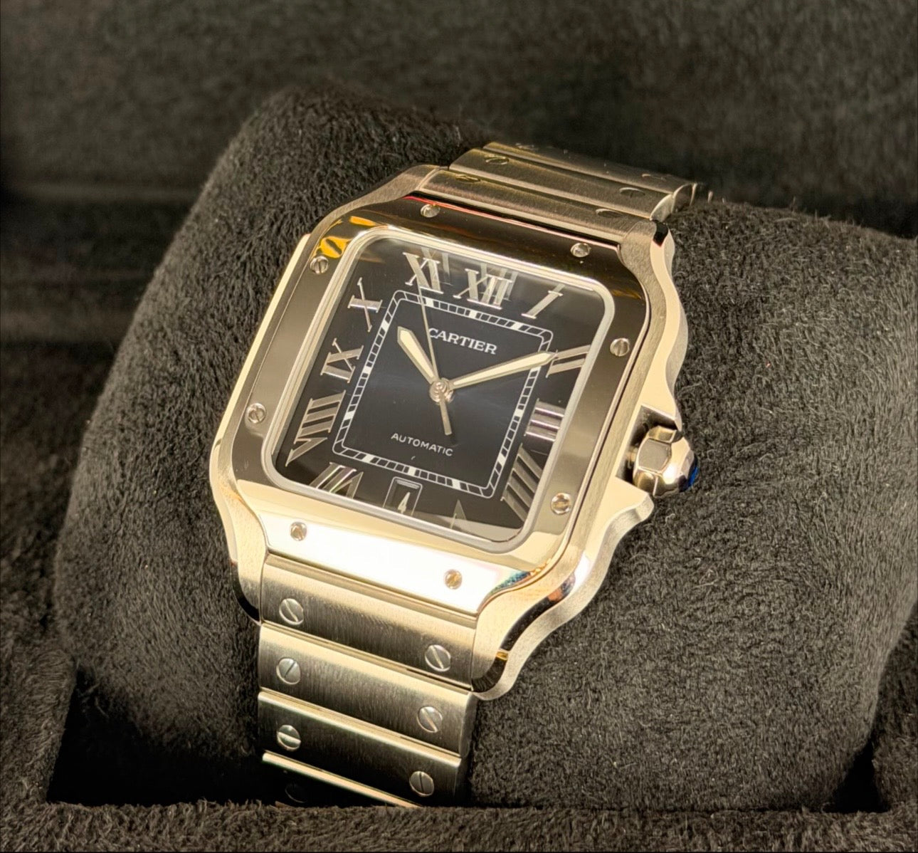 Cartier Santos De Cartier Blue Dial 2026 Fresh New Full Set