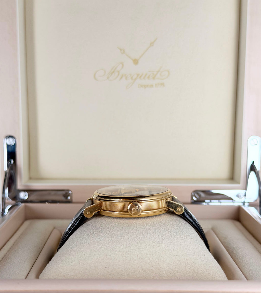 Breguet Marine Big Date 18K Gold Box and Papers Like New
