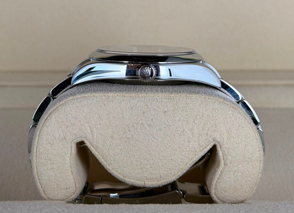 Rolex Oyster Perpetual 39 OP 39 Weiß 2019 Wie neu