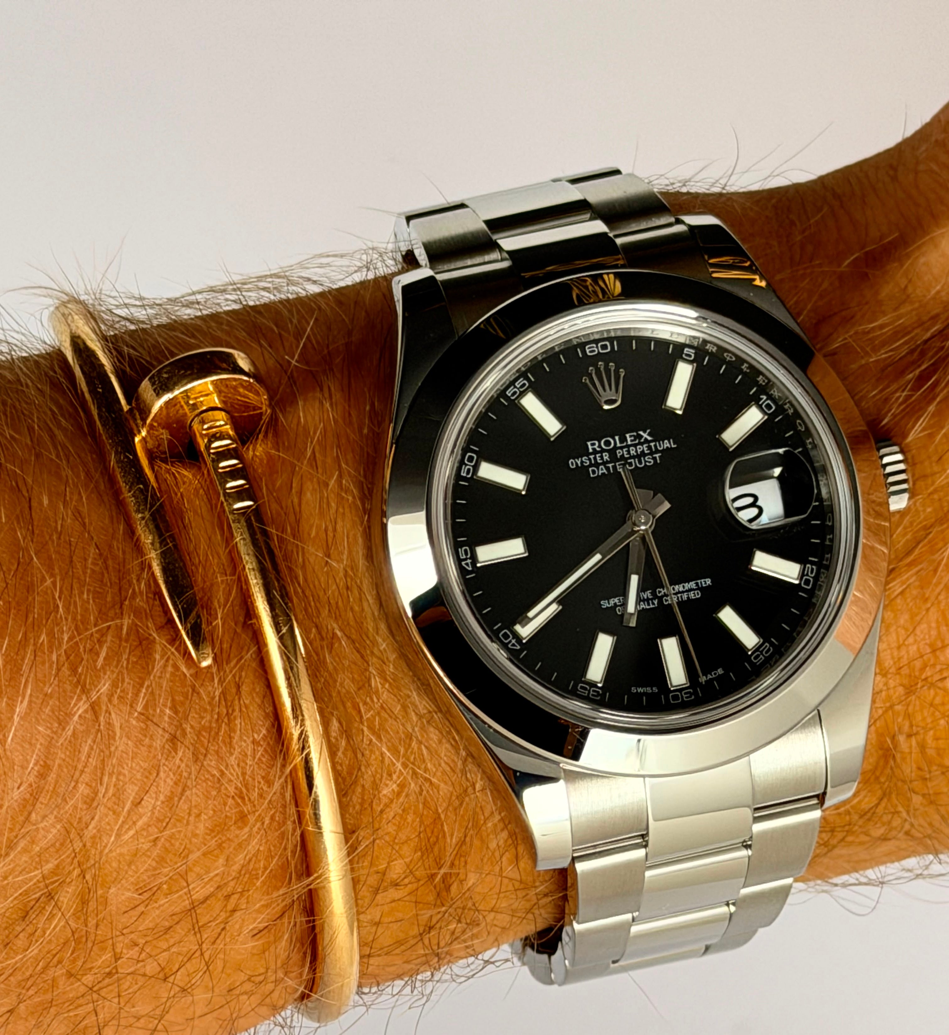 Rolex Datejust II Full Set 2015 Schwarzes Zifferblatt